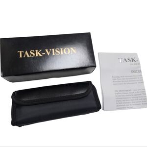 Task-Vision 2.5x Optical Loupe Magification With Black Case And Box